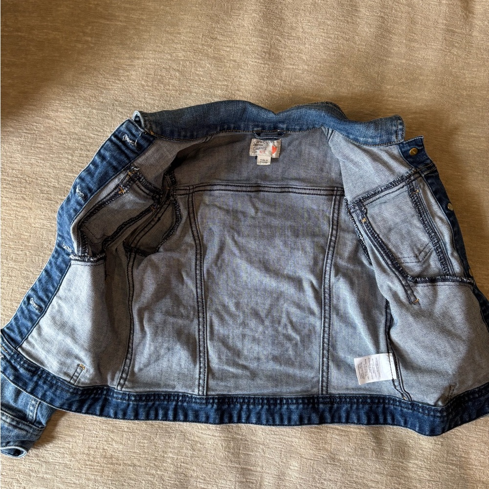J.Crew Crewcuts Kids Denim Jean Jacket Size 6/7 Girls Classic - Picture 8 of 11